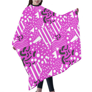 Personality  Seamless Geometric Vintage Pattern Hair Cutting Cape