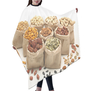 Personality  Mixed Nuts And Seeds Hair Cutting Cape