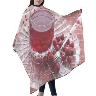 Personality  Cherry Compote With Berries  Hair Cutting Cape