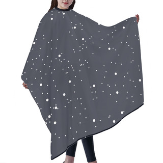 Personality  Night Seamless Pattern For Textile Or Paper As The Starry Night Sky. The Space Of The Cosmos. The Darkness Of The Galaxy. Vector Hair Cutting Cape