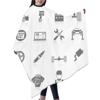 Personality  Auto Service Icons Hair Cutting Cape