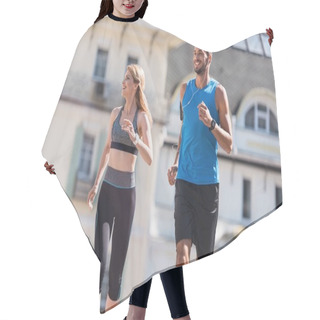Personality  Athletic Sportswoman And Sportsman  Hair Cutting Cape