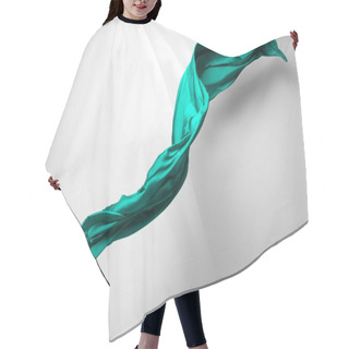 Personality  Abstract Piece Of Teal Fabric Flying, High-speed Studio Shot Hair Cutting Cape
