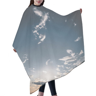 Personality  Scenic View Of Cloudscape On Sunset Hair Cutting Cape