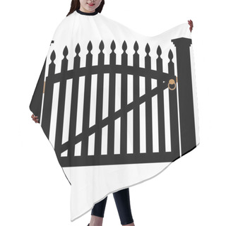 Personality  White Gate With Handle Hair Cutting Cape