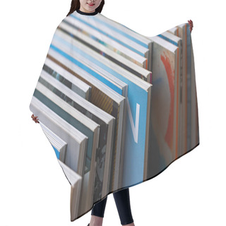 Personality  Diagonal Row Of Books Hair Cutting Cape