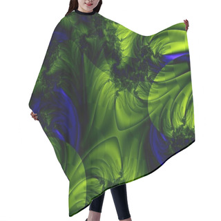 Personality  Fractal Artwork. For Graphic Design.Generative Art. Hair Cutting Cape