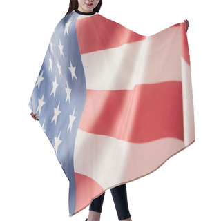 Personality  Close Up View Of United States Of America Flag   Hair Cutting Cape