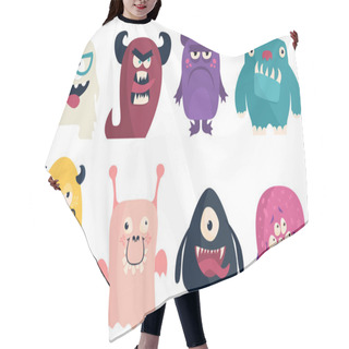 Personality  Funny Colored Characters Monsters Hair Cutting Cape