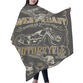 Personality  Vintage Label West Coast Hair Cutting Cape