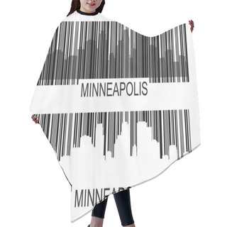 Personality  Minneapoli Barcode Hair Cutting Cape