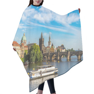 Personality  Panoramic View Of Prague Hair Cutting Cape