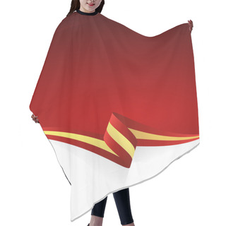 Personality  Red Yellow Red Hair Cutting Cape