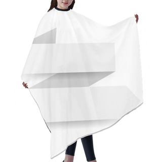 Personality  White Paper Arrow Hair Cutting Cape