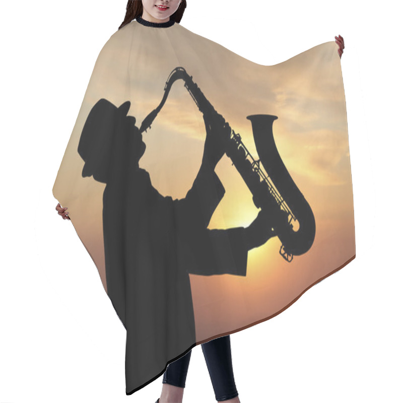 Personality  Saxophonist Hair Cutting Cape