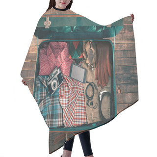Personality  Hipster Traveler Packing Hair Cutting Cape