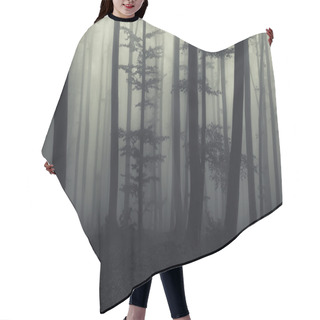 Personality  Old Trees In Dark Forest Hair Cutting Cape