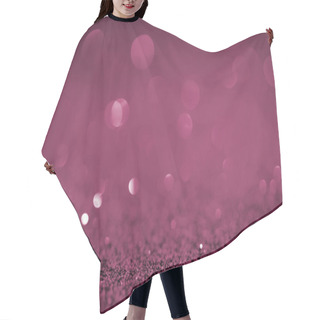 Personality  Abstract Purple Glitter With Bokeh On Background Hair Cutting Cape