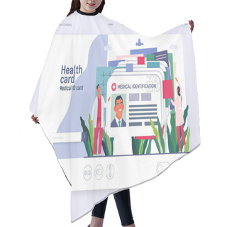 Personality  Medical Insurance Template - Medical Id Card, Health Card Hair Cutting Cape