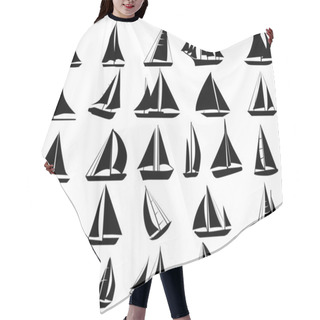 Personality  Set  Of Yachts Hair Cutting Cape