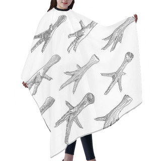 Personality  Set Of Chicken Feet Hair Cutting Cape