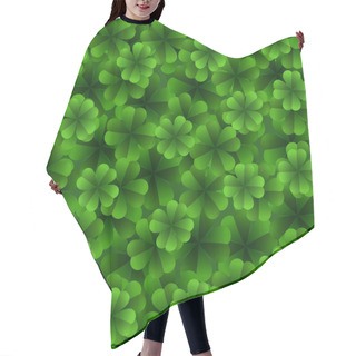 Personality  Four Leaves Clover Seamless Pattern. Hair Cutting Cape