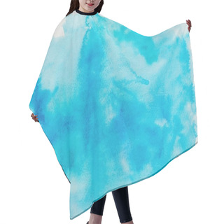 Personality  Blue Watercolor Texture Hair Cutting Cape