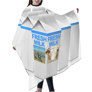 Personality  Fresh Milk - Beverage Cartons Hair Cutting Cape