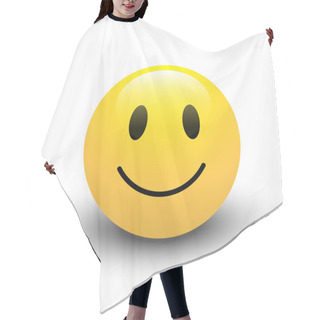 Personality  Smile Icon Vector Hair Cutting Cape
