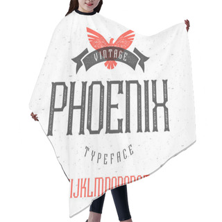 Personality  Vintage Font Phoenix Typeface Hair Cutting Cape