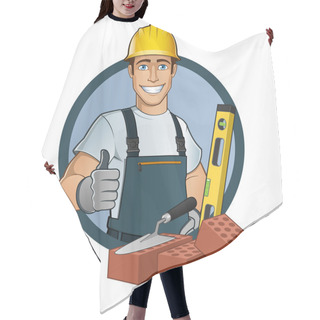 Personality  Bricklayer Hair Cutting Cape