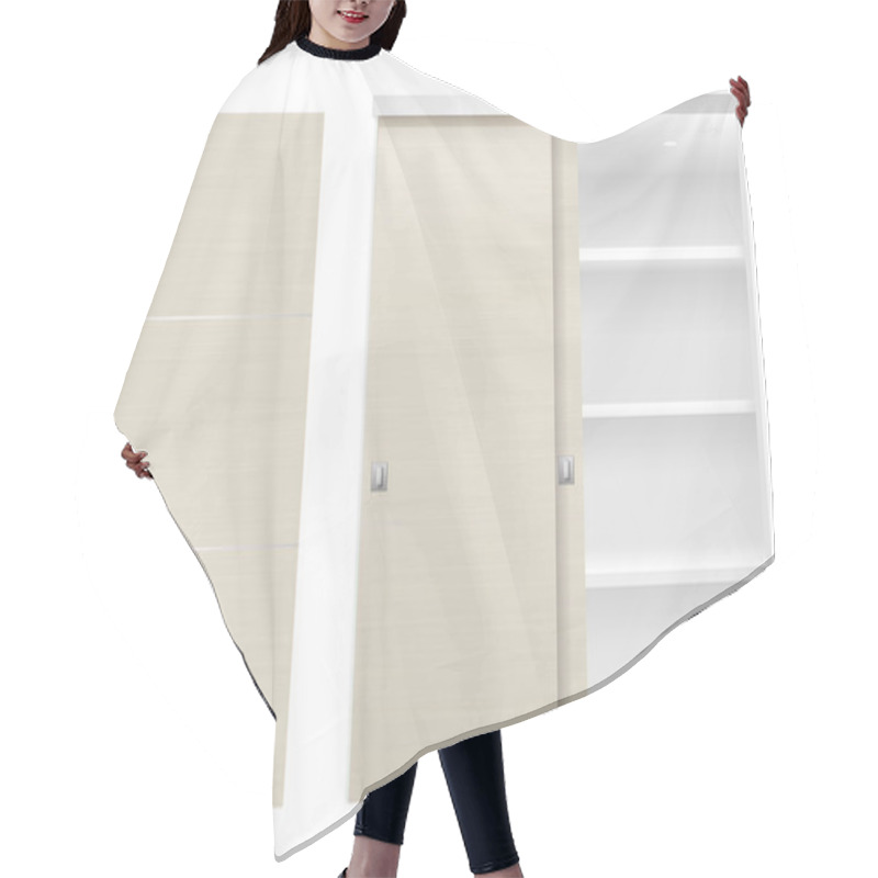 Personality  Sliding Door Wardrobe Hair Cutting Cape