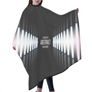 Personality  Colorful Vertical Lamps Hair Cutting Cape