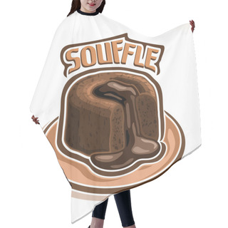 Personality  Vector Logo For Chocolate Souffle Hair Cutting Cape