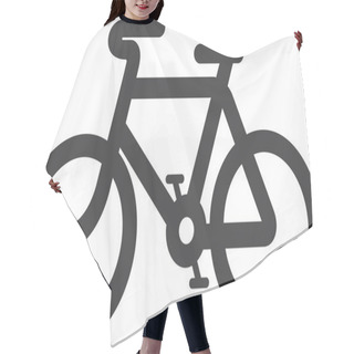 Personality  Vector Bicycle Icon Symbol Hair Cutting Cape