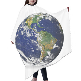 Personality  Earth Globe Isolated On A White Background With Shadow. Elements Of This Image Furnished By NASA - Vector Hair Cutting Cape