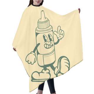 Personality  Vintage Character Design Of Printer Ink Cartridge Hair Cutting Cape
