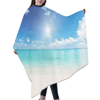 Personality  Sand And Caribbean Sea Hair Cutting Cape