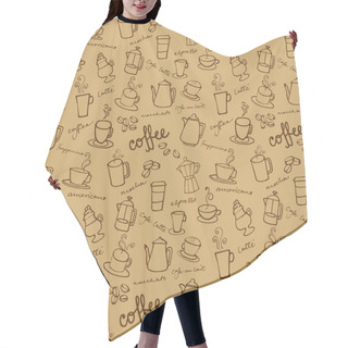 Personality  Coffee Background Hair Cutting Cape