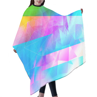 Personality  Beautiful, Modern, Polygonal, Triangles Brght Artistic Backgroun Hair Cutting Cape