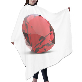 Personality  Isolated Ruby Hair Cutting Cape