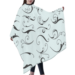 Personality  Set Of Calligraphic Swashes And Flourishes Hair Cutting Cape