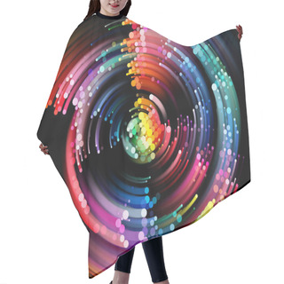Personality  Energy Of Vibrant Circle Hair Cutting Cape