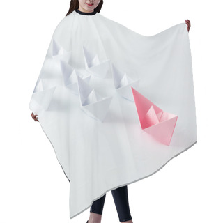Personality  Leadership Conceptual Using Origami Boat Hair Cutting Cape