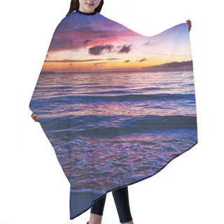 Personality  Colorful Sunset Hair Cutting Cape