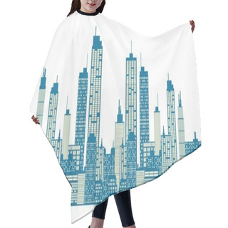 Personality  City Skyline Hair Cutting Cape