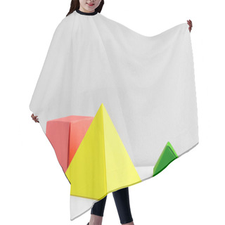 Personality  Abstract Colorful Geometrical Background Close Up Soft Focus Hair Cutting Cape