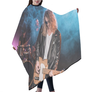 Personality  Rock Band On Stage   Hair Cutting Cape