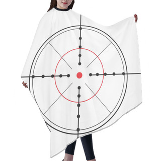 Personality  Crosshair With Red Dot Hair Cutting Cape