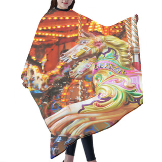 Personality  Carousel Horse Hair Cutting Cape